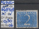 Delcampe - 1946 - NIEDERLANDE - FM/DM "Ziffern-Zeichnung" 2 C Blau - O Gestempelt - S. Scan (469YxAo 01-26 Nl) - Gebruikt