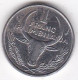 Madagascar 1 Franc 1986. Buffle / Fleur, En Acier Inoxydable, KM# 8 - Madagascar