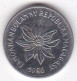 Madagascar 1 Franc 1986. Buffle / Fleur, En Acier Inoxydable, KM# 8 - Madagascar