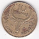 Madagascar 10 Francs 1978 , En Bronze Aluminium , KM# 11 - Madagascar