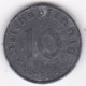 10 Reichspfennig 1941 E Muldenhütten , En Zinc - 10 Reichspfennig