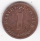 1 Reichspfennig 1939 A BERLIN. Bronze - 1 Reichspfennig