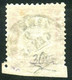 REGNO 1862 40 C. N.D. IN BASSO ANNULLATO BOLLO "CON ORE" SASS. 3d/k C. BOTTACCHI - Usados