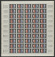 SERVICE N° 25 50 Ct Cote 60 € Feuille De 50 Ex. Neufs ** MNH  Coin Daté 9/11/61 Voir Suite - Full Sheets