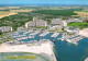 DAMP, SCHLESWIG HOLSTEIN, OSTSEEBAD, ARCHITECTURE, BEACH, PORT, BOATS, SHIP, CARS, GERMANY, POSTCARD - Damp