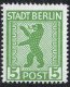 Germany 1945 Stadt Berlin 5 Pf Plateflaw Mi A XX MNH Certified Ströh BPP - Punkt In 2. "T" Von Stadt - Berlin & Brandebourg