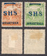 1918 SHS Yugoslavia Croatia - Hungary Harvester OVERPRINT LOT - Used 2 F / 5 F - Gebruikt