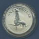 Australien Känguruh 1 Dollar 1996, 1 Unze Feinsilber, St In Kapsel (m6368) - Silver Bullions