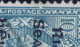 Ireland 1922 Thom Rialtas 5-line Ovpt In Blue-black On10d Turquoise, Var "Broken Frameline" Fine Used Cds - Used Stamps