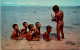 11-2-2024 (3  X 53) Fiji - Native Childrens In Water (posted To Australia With Fish Stamp) - Figi