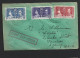 British Solomon Islands 1937 KGVI Coronation Set Of 3 On FDC First Day Cover , Plain Addressed - Islas Salomón (...-1978)