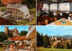 73916434 Weissenstein Regen Gasthof Pension Burgruine Gastraum Terrasse Panorama - Regen