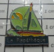 1417 Pin's Pins / Beau Et Rare / SPORTS / VOILE VOLIER LA PAPETHEQUE COURSE REGATE - Sailing, Yachting
