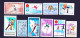 Figure Skating, Winter Sports Olympics, 50 Different MNH Stamps, Rare Collection - Patinage Artistique