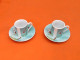 6 Tasses / Soucoupes à Café  Décor De Roses Porcelaine Fine - Autres & Non Classés