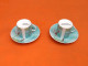 6 Tasses / Soucoupes à Café  Décor De Roses Porcelaine Fine - Other & Unclassified
