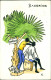 Barbados - Scherzkarte Barber 1959  Gel. Briefmarke Stempel - Barbades