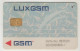 LUXEMBOURG - LUX GSM - Reverse "Mobilux Helpline 42 88 1-1" GSM Card, Used - Luxemburg