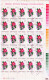 1980 - Fleurs Du Jardin Botanique FULL X 25 - Full Sheets & Multiples