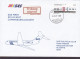 Denmark SAS First DC-9 Flight COPENHAGEN-ALICANTE 1991 Cover Brief Lettre Tryksag IMPRIMÉ Label IC-3 Train Stamp - Luchtpostzegels