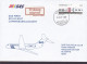 Denmark SAS First DC-9 Flight COPENHAGEN-ALICANTE 1991 Cover Brief Lettre Tryksag IMPRIMÉ Label IC-3 Train Stamp - Luftpost