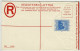 Barbados, Ganzsachen-Umschlag / Stationery Registered Letter - Barbados (...-1966)