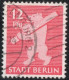 Germany 1945 Stadt Berlin 12 Pf Plateflaw Mi IV Cancelled Certified Ströh BPP "Nostril" - Berlijn & Brandenburg