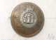 BOUTON MILITAIRE ANGLAIS - DEVONSHIRE REGIMENT UK 1901-52 ARMEE TROUPE WWII 18mm / ANTIQUE BUTTON ENGLAND   (2203.349) - Buttons