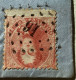 #16a BELLE VARIÉTÉ  SANS „40c POSTES 40c“ Obl. 91 COUILLET 1864 Lettre„Montigny Sur Sambre“1863 40c Médaillons Dentelés - 1863-1864 Médaillons (13/16)