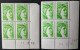 N°1977 & 1977a** Sabine 2.00F Vert-Jaune Coins Datés X2 - 1970-1979