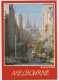 AUSTRALIA VICTORIA VIC Tram Cars Bourke Street Mall MELBOURNE Nucolorvue 11ML293 Postcard C1980s - Melbourne