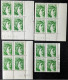 N°2154** Sabine Coins Datés X4 Variété Blindzahn = Dentelure Mal Vidé - 1980-1989