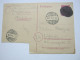 1945 , LUNDEN , Klarer Stempel Auf Not-Ganzsache , Reiner Bedarf - Postal  Stationery