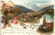 Gruss Aus St. Johann Im Pongau - Litho - St. Johann In Tirol