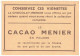 IMAGE CHROMO CHOCOLAT MENIER CACAO POUDRE N° 56 BELGIQUE ANVERS ANTWERPEN LE STEEN CHÂTEAU CASTLE ARCHITECTURE - Menier