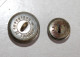 RARE 2 BOUTON UNIFORME MILITAIRE - CUERPOS RURALES MEXICO N°4 REGIMENT D:16,22mm / ANTIQUE BUTTON FRENCH   (2202.1) - Botones