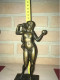 Delcampe - Sculpture En Laiton Femme Nue Debout - Brons