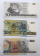 BRAZIL - 50,200,500 CRUZEUROS ON CRUZADOS NOVOS - P  223,225,226  (1990) - 3 PCS - UNC - BANKNOTES - PAPER MONEY - - Brazilië