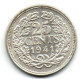 Niederlande 1941 - 25 Cents - Gebraucht Used - 25 Cent