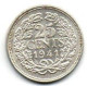 Niederlande 1941 - 25 Cents - Gebraucht Used - 25 Centavos