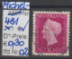 1947 - NIEDERLANDE - FM/DM "Königin Wilhelmina" 10 C Rotviolett - O Gestempelt - S. Scan (481o 01-08 Nl) - Gebruikt