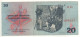 CZECHOSLOVAKIA   20 Korun  Dated 1970  P92b    Prefix H  " Jan Žižka + Scene From The Hussite Wars At Back " - Czechoslovakia