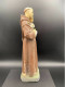 Delcampe - Saint Benoît Statuette 1900 Gypse   Ht 31cm  #230717 - Religiöse Kunst