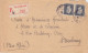 Lettre Rec. Obl. Le Havre Le 21/3/46 Sur 4f50 Dulac X 2 N° 696 (tarif Du 1/1/46) Pour Strasbourg - 1944-45 Marianne De Dulac