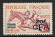 Réunion 1954 P.A N°318 Oblitéré. Hippisme. Cote 44€ - Luftpost