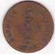 Haïti . 2 Centimes 1846 AN 43. En Cuivre. KM# 26 - Haïti