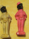 Jouet  Ancien/2 Petits Personnages Africains Costumés Avec Redingotes  Et Chapeaux/en Plâtre  Peint/mi- XXème     JE264 - Toy Memorabilia