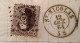 #14 Obl.328 ST NICOLAS 1864 Lettre SUP. 1863 10c Médaillons Dentelés 12 1/2>Lierre (Krampus Mourning Cover - 1863-1864 Medallions (13/16)
