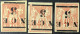 3x 6a Nouvelle Calédonie - Unused Stamps