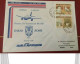 2 Enveloppes FDI D'Air Afrique De 1981 Pour Le 1er Vol De L'Airbus Sur Dakar - Rome Et Retour - Autres - Afrique